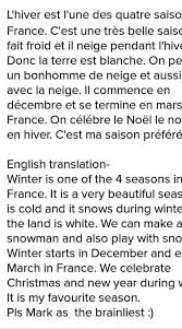 There are six seasons in bangladesh. Essay On Winter Season In French With Translation Brainly In