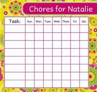 Personalized Chore Charts For Kids Dry Erase Magnetic