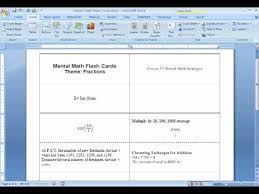 If you need to create different sized speech cards than the template i've done, then just go into. Making Flash Cards Using Msword 2 Of 2 Youtube