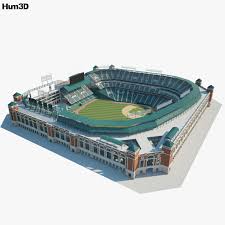 3d Model Of Globe Life Park In 2020 3d Model Architecture 3d Model Architecture Model