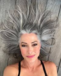 Gray Never Equals Old,” a Model, Luisa Dunn, Ditches Hair Dye and Inspires  People to Love Their Natural Looks