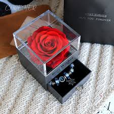 Search vendors, read latest blogs, see real weddings pics, and know india's awesome wedding culture. New Fashion Beauty And Beast Roses Rose Jewelry Box Eternal Flowers Wedding Ring Necklace Box Valentine S Day Gift For Ladies Artificial Dried Flowers Aliexpress