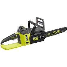 Ryobi Reconditioned 14 In 40 Volt Lithium Ion Brushless Electric Cordless Chainsaw Zrry40511 The Home Depot Cordless Chainsaw Ryobi Chainsaw