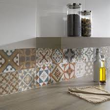 Credence Cuisine Carreaux De Ciment Patchwork Et Artistique Cuisine Carreaux De Ciment Credence Cuisine Decoration Interieure