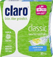 Natürlich sind die claro classic tabs phosphatfrei. Claro Classic Geschirrspultabs 35 St Dm At