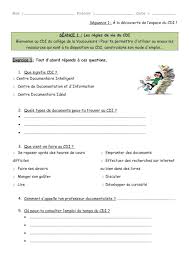 Nom Prenom Date Sequence 1 A La Decouverte De L Espa Recherche Documentaire Documentaire Regle De Vie