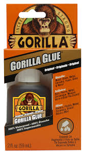 While gorilla glue is great for crafts, it's not so great on skin. Gorilla Glue Original Glue 2 Ounces Brown