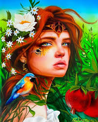 Arc Guest Artist, Felipe Soltero, @solteroart 1. Persephone, 12”x16”,  Acrylic