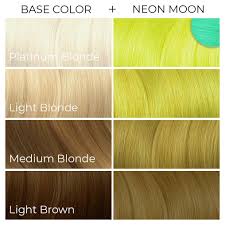 Best neon blue hair dye. Neon Moon Neon Yellow Uv Reactive Hair Dye Arctic Fox Dye For A Cause