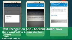 Use an object in the image: Text Recognition App Android Studio Java Youtube