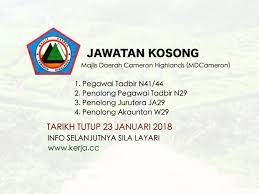Ada juga maklumat kerja kosong swasta lain untuk negeri di malaysia seperti johor, kedah, kelantan, kuala lumpur, labuan, langkawi, pahang, perlis, pulau pinang, putrajaya, sabah, sarawak, terengganu. 8 Jawatan Kosong Ideas Perai Cameron Highlands Pahang
