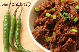 Beef Chilli Fry Ruchik Randhap Indian Cooking Recipes Indian Cooking Indian Food Recipes
