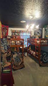 Harry Potter Bedroom Ideas Navy Ceiling All Four Houses Gryffindor Hufflepuff Slytherin Ravencl Harry Potter Bedroom Harry Potter Room Gryffindor Bedroom Ideas
