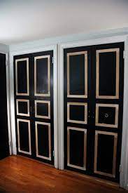 40 Ways To Update Flat Doors And Bifold Doors Remodelaholic Closet Door Makeover Bifold Closet Doors Bifold Doors Makeover