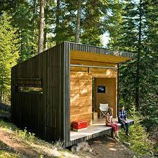 The modern architecture and great design make this house perfect to be built in an. How To Build A Cabin Building A Small Cabin Diy Cabin Building A Cabin