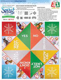 Holiday Fortune Teller Spirit Riding Free Dreamworks Crafts Activity Centers