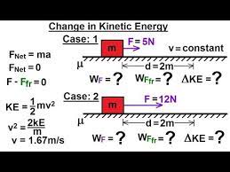 Work done is equal to the change in the kinetic energy of an object. Physics 8 1 Work Energy And Power Examples 4 Of 27 Change In Kinetic Energy Youtube