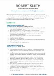Resume examples resume examples for 200+ job titles. Student Medical Assistant Resume Samples Qwikresume