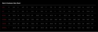 Oakley Boot Size Chart Www Bedowntowndaytona Com