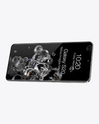 Download Samsung Galaxy S20 Mockup In Device Mockups On Yellow Images Object Mockups PSD Mockup Templates