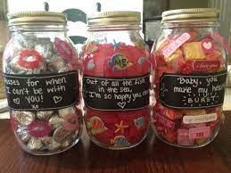 Best reviews guide analyzes and compares all candy jars of 2021. Cute Candy Jars Made By Me Cuteanniversaryideas Anniversarygiftideasfor Birthday Gifts For Boyfriend Diy Best Boyfriend Gifts Cute Gifts For Your Boyfriend