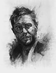 Tom Hardy, me, charcoal, 2018 : r/Art