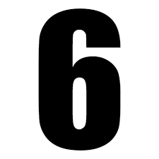 6 is the smallest positive integer which is neither a square number nor a prime number. Sticker Numero 6 Course Lot De 2 Stickers Competition