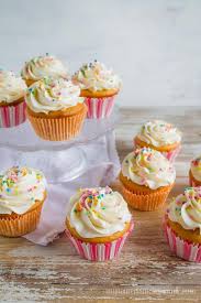 Vanilla Cupcakes With Vanilla Frosting My Name Is Snickerdoodle Vanilla Cupcake Recipe Vanilla Frosting Recipes Sweet Recipes