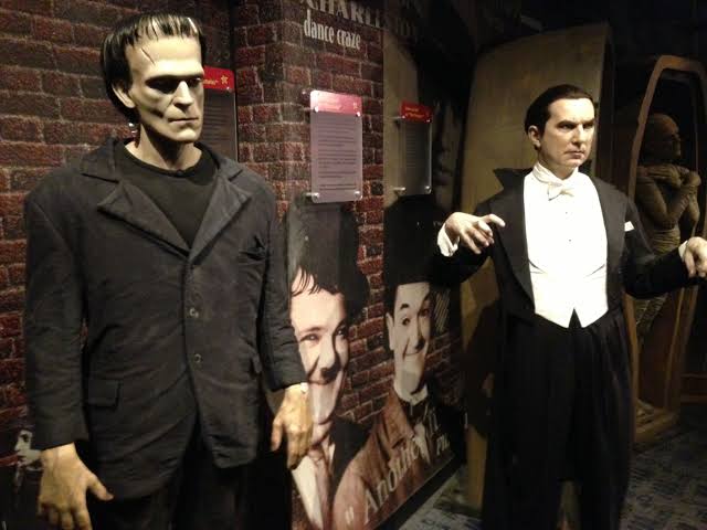 Mga resulta ng larawan para sa wax figure at Madame Tussaud Museum Frankenstein"