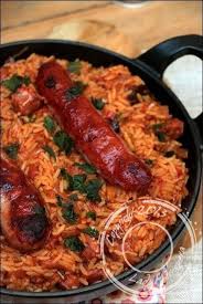 Riz A La Tomate Et Aux Saucisses Recette Riz Tomate Recettes De Cuisine Recette