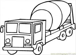 Your kids will increase their vocabulary by learning about different anima. Cement Mixer Coloring Page Coloring Page For Kids Free Land Transport Printable Coloring Pages Online For Kids Coloringpages101 Com Coloring Pages For Kids