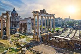 View of the Roman Forum from the Campidoglio terrace