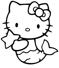 Mar 6 2019 explore marie harts board mermaid coloring sheets on pinterest. Hello Kitty Mermaid Coloring Pages Best Coloring Pages For Kids