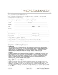 Different types of puppy contract. Puppy Deposit Contract Forms And Templates Fillable Printable Samples For Pdf Word Pdffiller