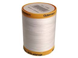 gutermann 100 natural cotton sewing thread 875 yd 5709 white 1