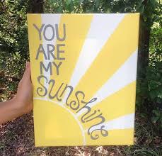 You Are My Sunshine Canvas Painting Canvas Painting Diy Cute Canvas Paintings Easy Canvas Painting