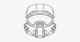 Here's a collection of the. Master Chief Sketch Master Chief Helmet Black And White 400x400 Png Download Pngkit