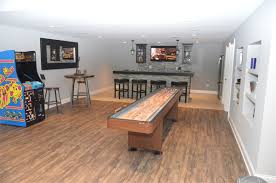 Smooth white tiles, wood and metal looks, coffers, and even textured choices will add style to whatever space you want! Basement Man Cave Basement Finishing Matrix Basement Systems