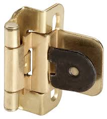 Full 3 way adjustment with one screw. Amerock Bp87143 Bright Brass Pair Of 3 8 Inset Single Demountable Partial Wrap Hinges Pullsdirect Com