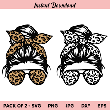 Download Leopard Messy Bun Girl Svg Messy Bun Bandana Leopard Svg Mom Life Leopard Svg Mom Leopard Messy Bun Svg Mom Life Svg Png Dxf Cricut Cut File Buy Svg Designs
