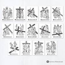 Best 25 catholic lent ideas on pinterest easter lesson plans ks1. Catholic Coloring Pages Stations Of The Cross Bundle Of 14 Lent Activity For Kids Printable Coloring Pages Digital Pdf