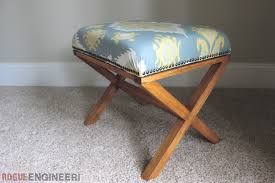 Home extra 10% off code: Diy Upholstered X Bench Free Plans Rogue Engineer