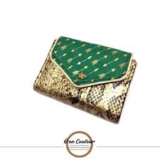 Portefeuille Tout En Un A Soufflet Porte Monnaie Porte Carte Fleche Vert Or Un Grand Marche 3 Soufflets 6 Rangement En 2020 Porte Monnaie Soufflet Portefeuille