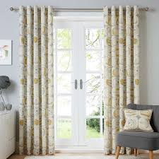 Modern Nature Ochre Lined Eyelet Curtains Dunelm Curtains Home Decor Curtains Dunelm