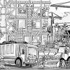 Printable construction vehicle coloring pages. 1