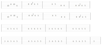 X b5xxx a intro 1 i t a b g6 8 gtr i mf 10 Gitarrensolos Fur Anfanger Tabs Gitarrat