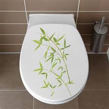 Sticker Bambous Abattant Toilette Toilettes Bambou