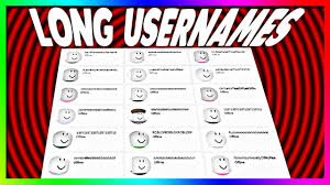 Rare Roblox Usernames 3 Long Usernames Youtube