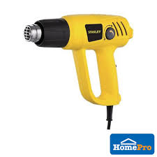 The stanley hrc120ds 120 psi rechargeable cordless mini air compressor with digtal readout features a compressor with auto stop functionality which allows you to set the desired air pressure for the unit to automatically stop inflating at, a ultra bright led work light, and a patented sure fit nozzle that screws directly onto your tires valve stem. Stanley Heat Gun 2000w Stel620 Yellow Shopee Malaysia