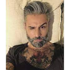Silver Fox X Tattooselection Tattoo Tattooed Tatuaje Tatuaggio Grey Hair Men Haircuts For Men Mens Hairstyles